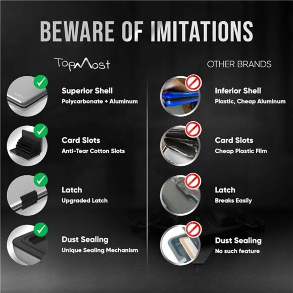 RFID-Blocking Aluminum Wallet Credit Cards Holder for men & women - Picture 5 of 7